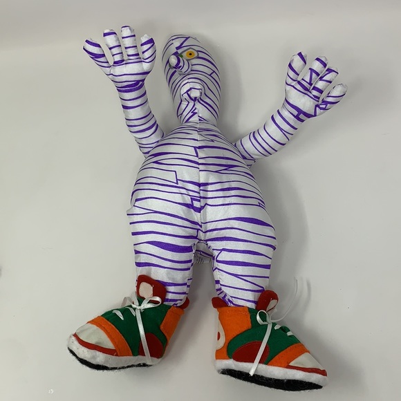 Vintage 1997 Monster Bash Gibson Greetings mummy Halloween stuffed doll RARE - Picture 16 of 17